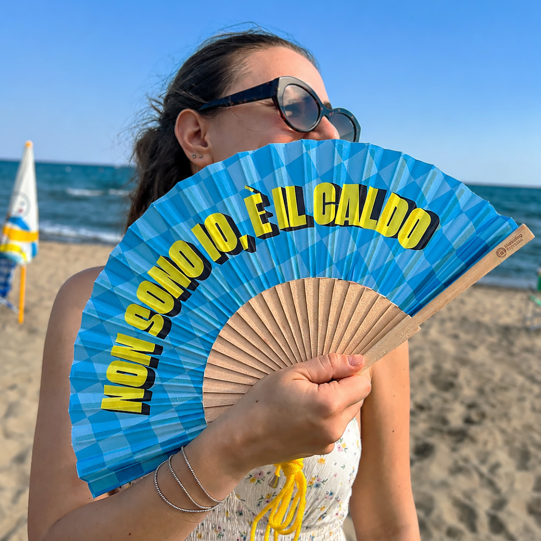 Ventaglio "Non sono io, è il caldo" 🔥