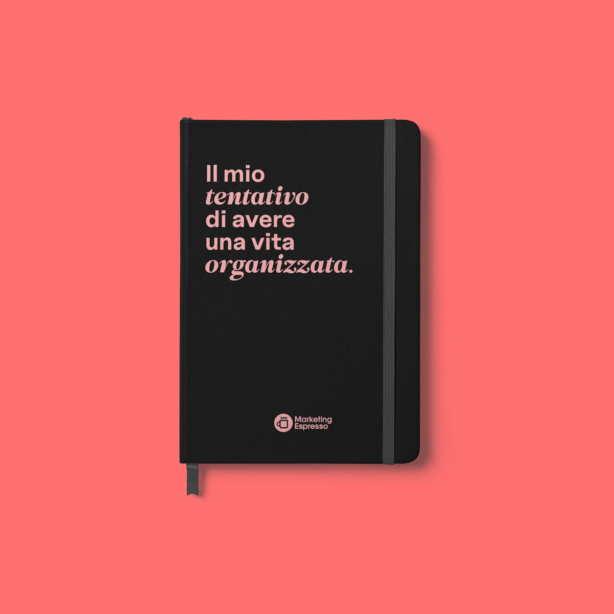 Agenda 2027 Nera Marketing Espresso – copertina "Il mio tentativo di avere una vita organizzata"
